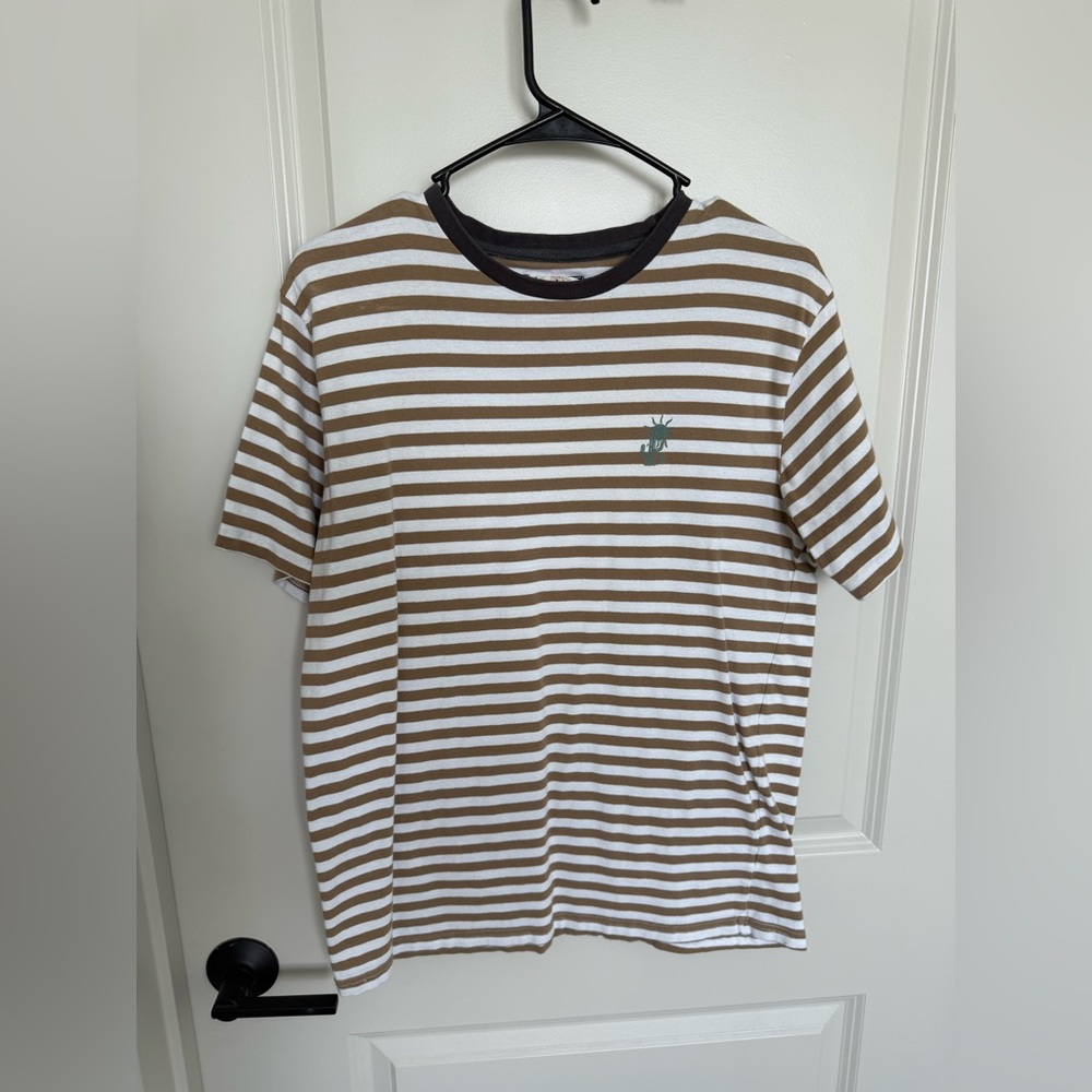 Denim & Flower Brown and White Short Sleeve Tee